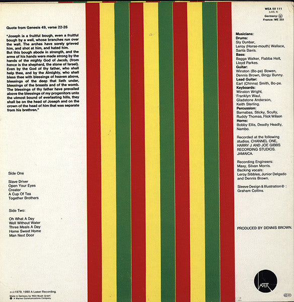 Dennis Brown : Joseph's Coat Of Many Colours (LP, Album)