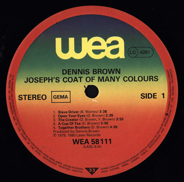 Dennis Brown : Joseph's Coat Of Many Colours (LP, Album)