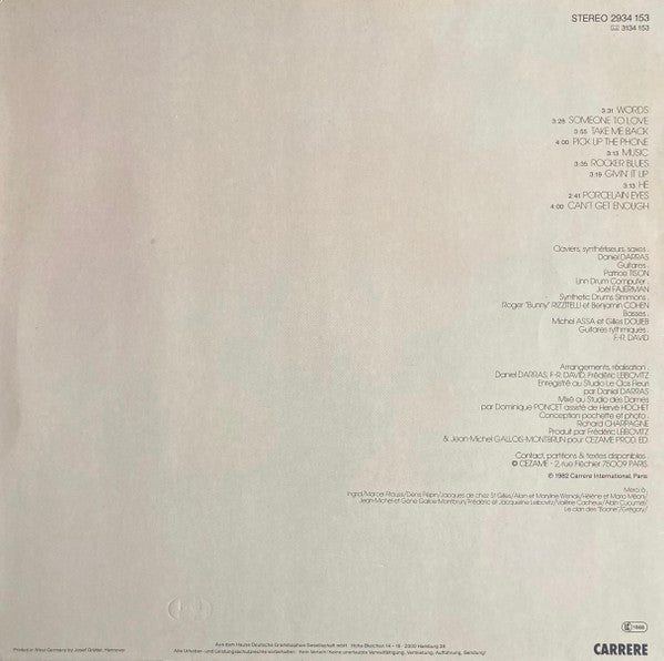F.R. David : Words (LP, Album)