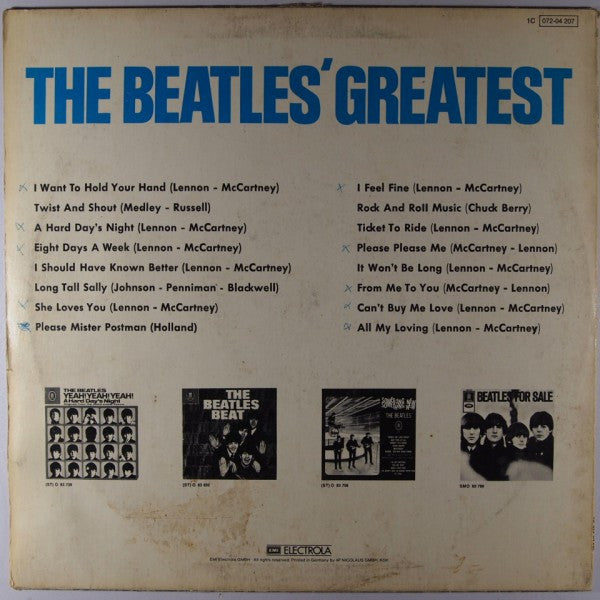 The Beatles : The Beatles' Greatest (LP, Comp, RE)