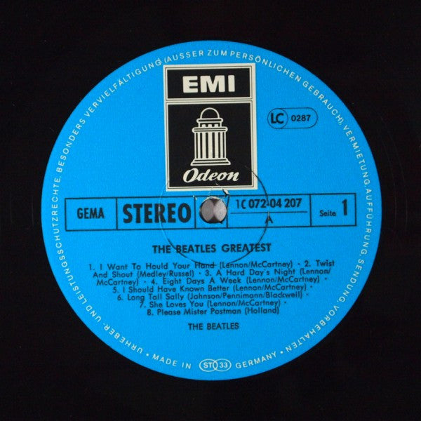 The Beatles : The Beatles' Greatest (LP, Comp, RE)
