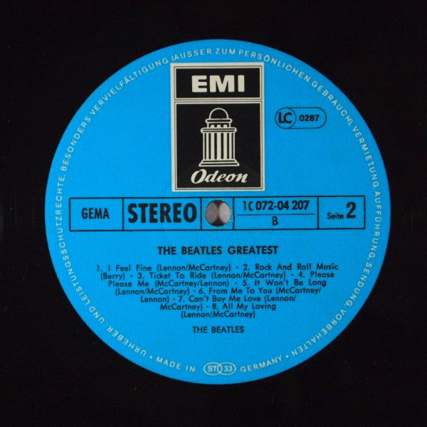 The Beatles : The Beatles' Greatest (LP, Comp, RE)
