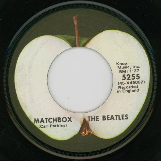 The Beatles : Matchbox / Slow Down (7", Single, RE, Win)