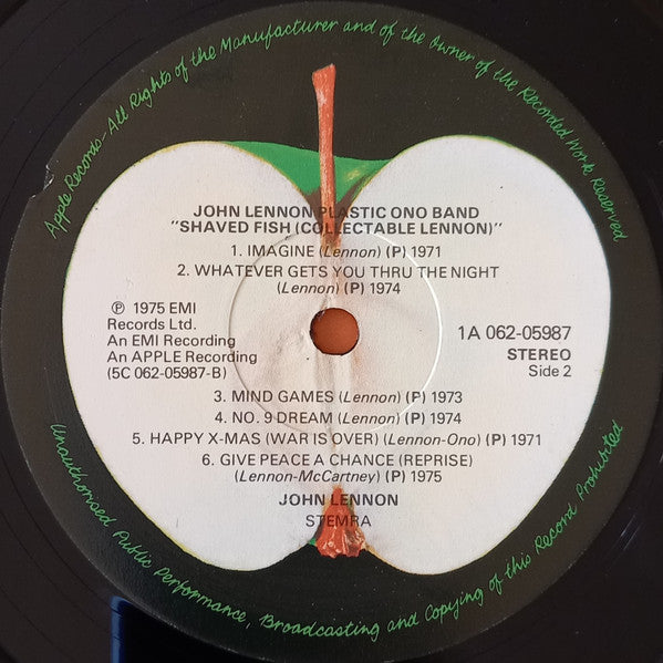 Lennon* / Plastic Ono Band* : Shaved Fish (LP, Comp, RE)