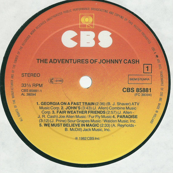Johnny Cash : The Adventures Of Johnny Cash (LP, Album)