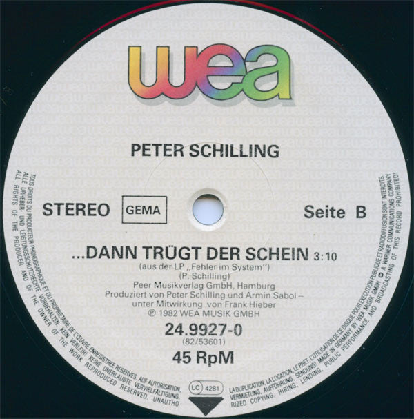 Peter Schilling : Major Tom (Völlig Losgelöst) (12", Maxi, Ltd)