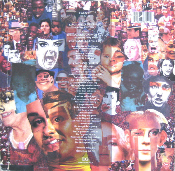 Killing Joke : Kings And Queens (12", Single)