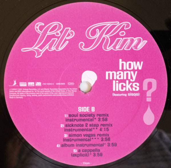 Lil' Kim : How Many Licks? (12")