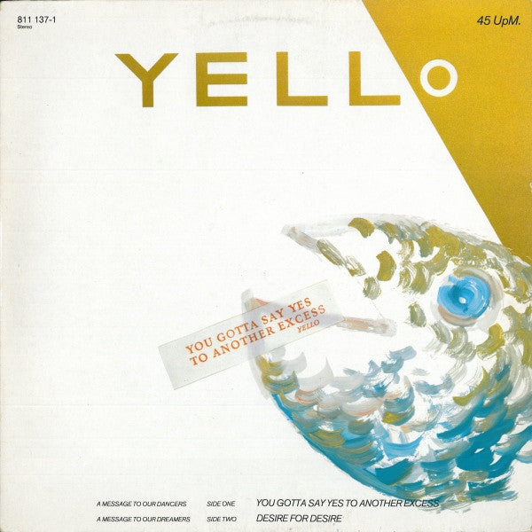 Yello : You Gotta Say Yes To Another Excess (12", Maxi, Red)