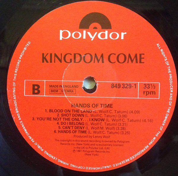 Kingdom Come (2) : Hands Of Time (LP, Album)