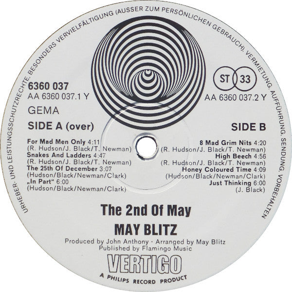 May Blitz : The 2nd Of May (LP, Album, Gat)