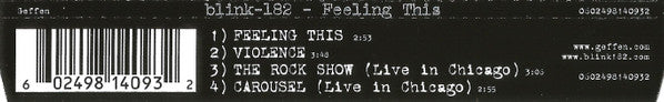 Blink-182 : Feeling This (CD, Single)