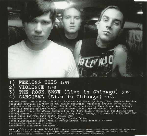 Blink-182 : Feeling This (CD, Single)