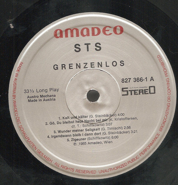 STS (3) : Grenzenlos (LP, Album)