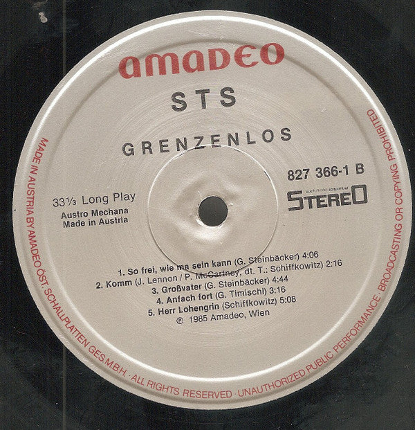 STS (3) : Grenzenlos (LP, Album)