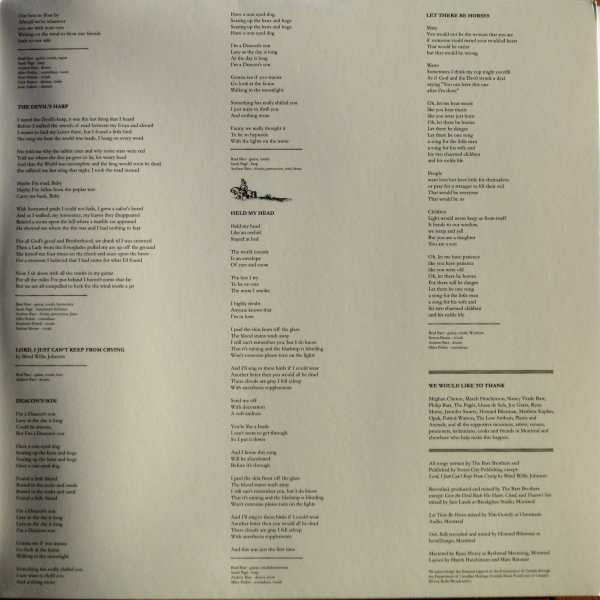 The Barr Brothers : The Barr Brothers (LP + LP, S/Sided + Album)