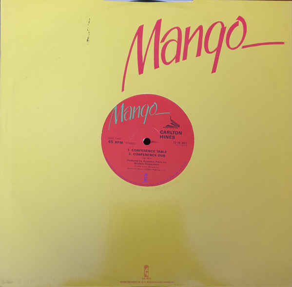 Carlton "Tetrack" Hines / Jah Bull : She Loves Me / Conference Table (12")