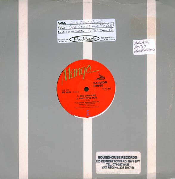 Carlton "Tetrack" Hines / Jah Bull : She Loves Me / Conference Table (12")