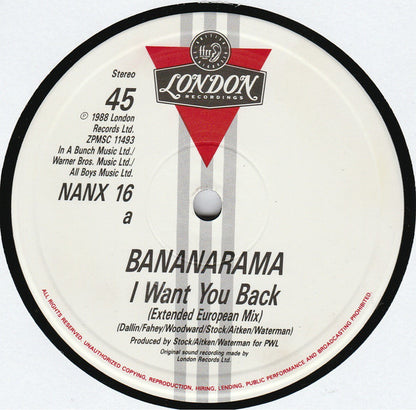 Bananarama : I Want You Back (12", Single)
