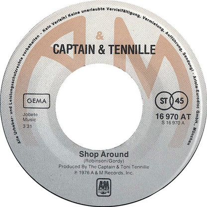 Captain And Tennille : Shop Around  (7", Single)