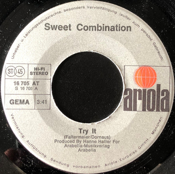Sweet Combination : Try It (7", Single)