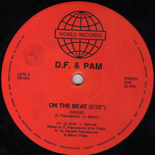 D.F. & Pam : On The Beat (12")