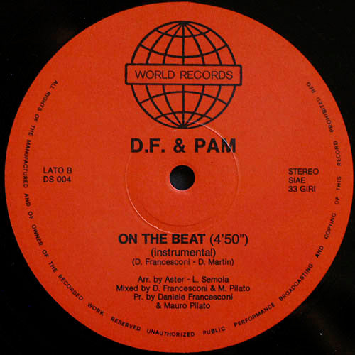 D.F. & Pam : On The Beat (12")
