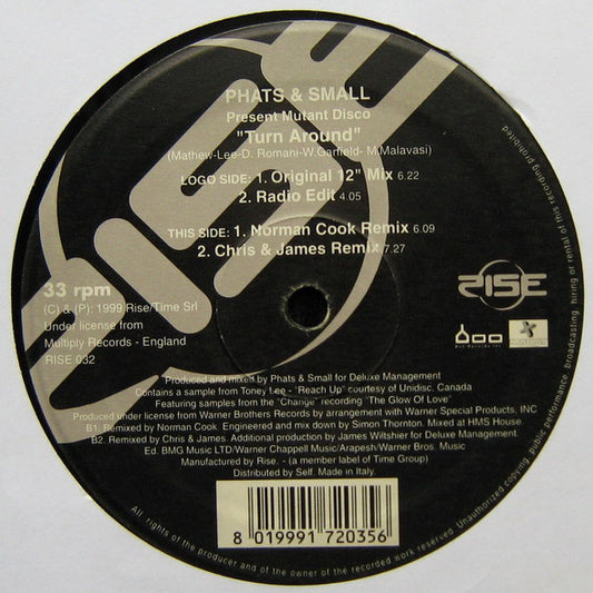 Phats & Small Present Mutant Disco : Turn Around (12")