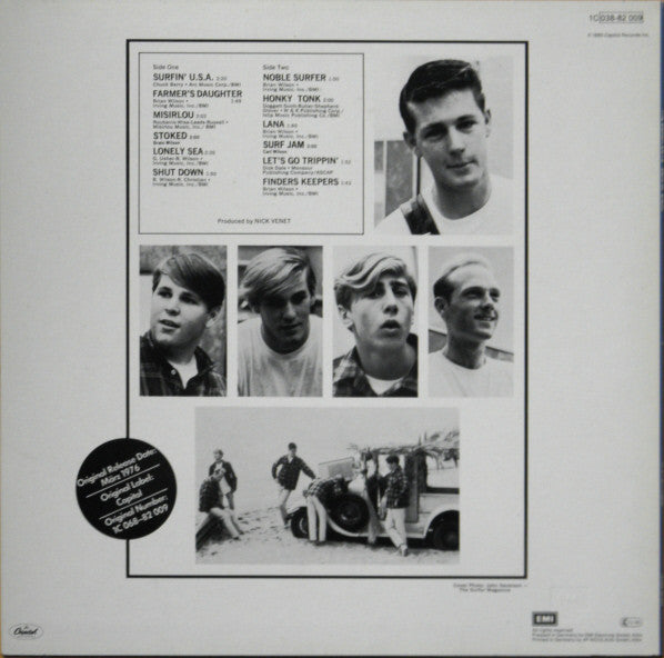 The Beach Boys : Surfin' USA (LP, Album, RE)