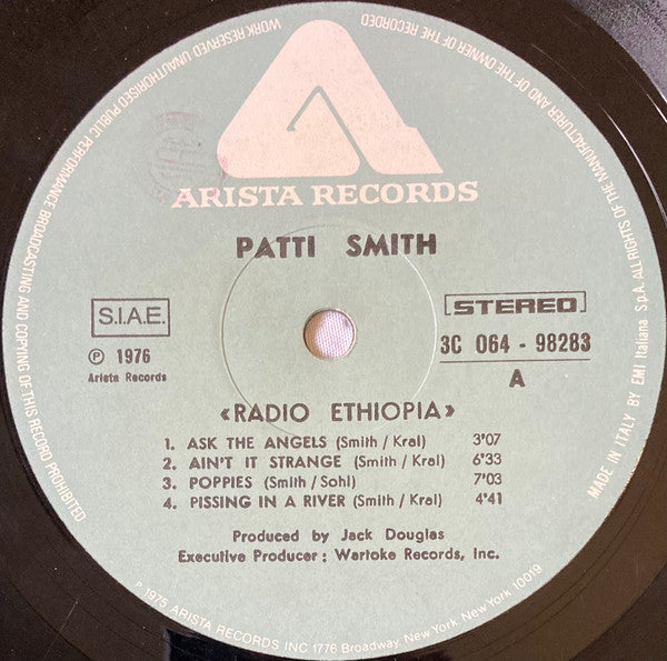 Patti Smith Group : Radio Ethiopia (LP, Album)