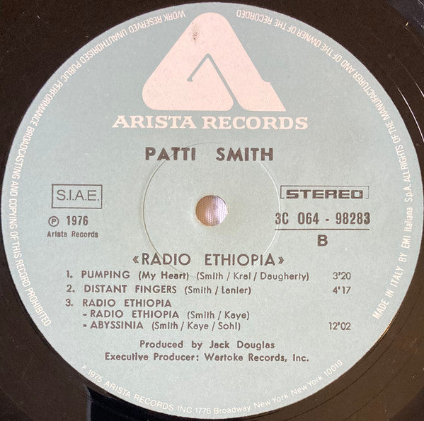 Patti Smith Group : Radio Ethiopia (LP, Album)
