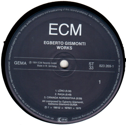 Egberto Gismonti : Works (LP, Comp, Ltd)