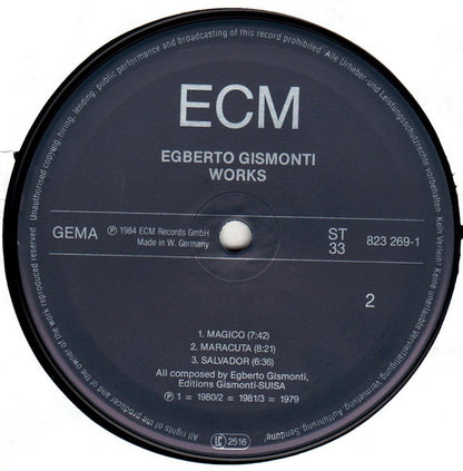 Egberto Gismonti : Works (LP, Comp, Ltd)