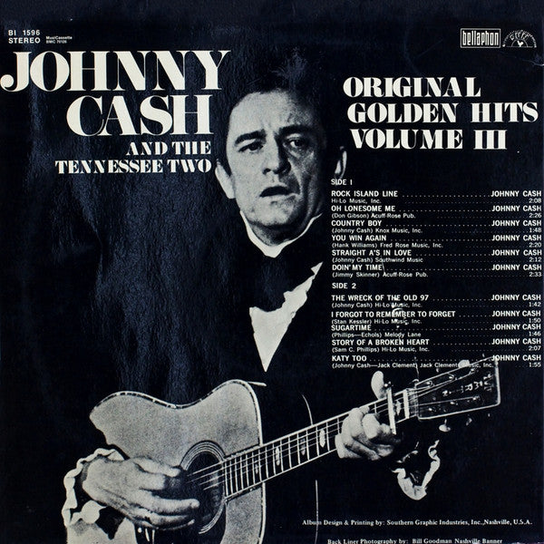Johnny Cash And The Tennessee Two* : Original Golden Hits Volume III (LP, Comp, RE)