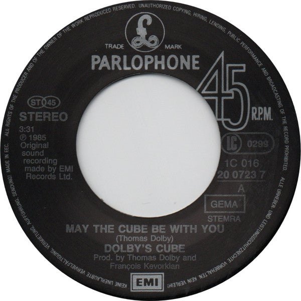Dolby's Cube : May The Cube Be With You (7", Single)