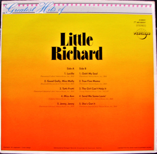 Little Richard : Greatest Hits Of Little Richard - Vol.1 (LP, Comp)