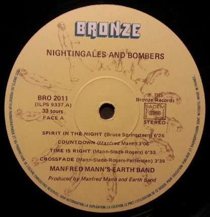 Manfred Mann's Earth Band : Nightingales & Bombers (LP, Album)