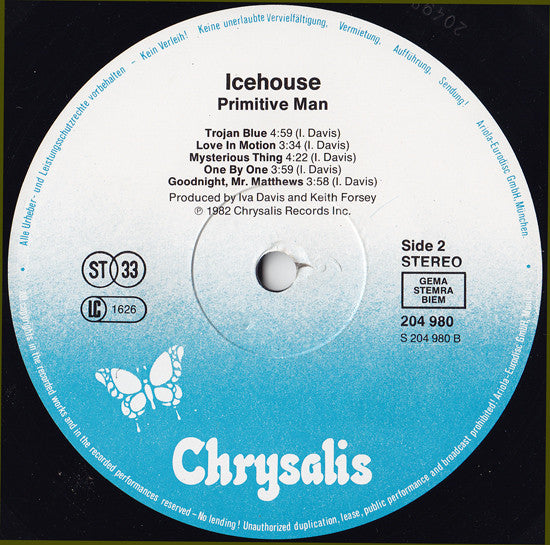 Icehouse : Primitive Man (LP, Album)