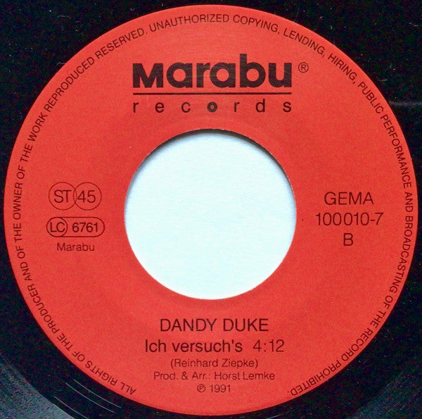 Dandy Duke : Goodbye Macht's Gut / Ich Versuch's (7")