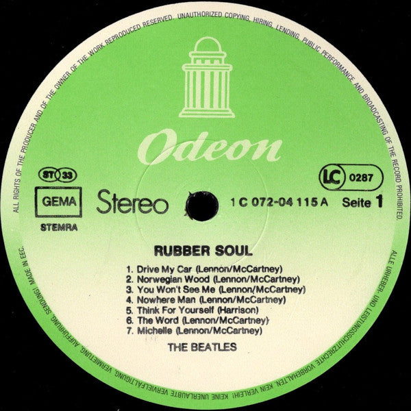 The Beatles : Rubber Soul (LP, Album, RE)