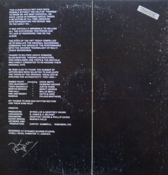 Byron Lee And The Dragonaires & Friends* : Jamaica's Golden Hits (2xLP, Gat)