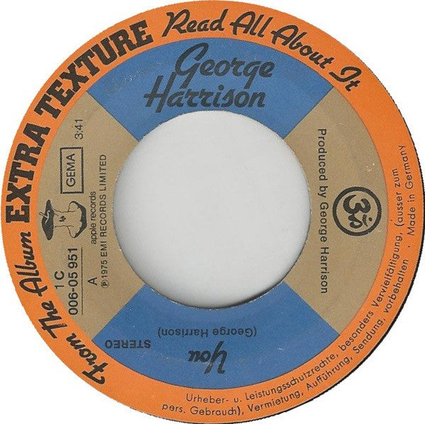 George Harrison : You (7", Single)