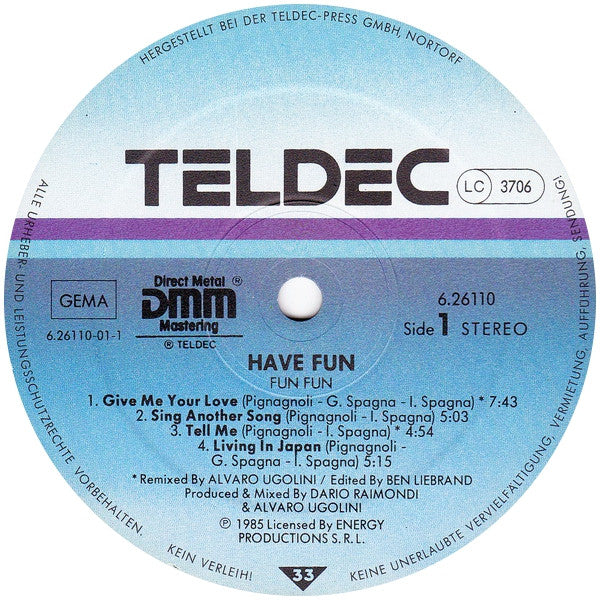 Fun Fun : Have Fun! (LP, Album, DMM)