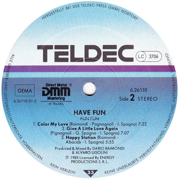 Fun Fun : Have Fun! (LP, Album, DMM)