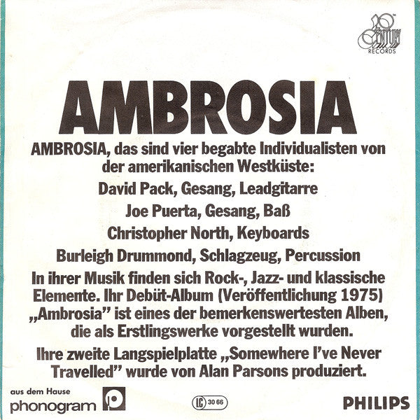 Ambrosia (2) : Magical Mystery Tour (7", Single)