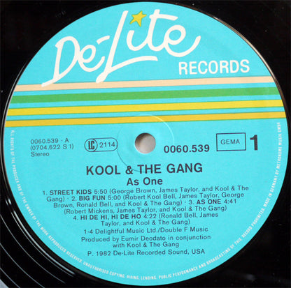 Kool & The Gang : As One (LP, Album)