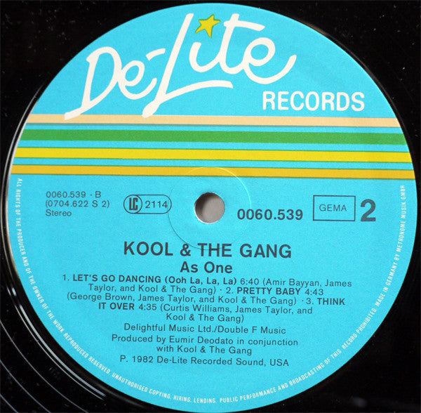 Kool & The Gang : As One (LP, Album)