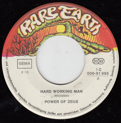 Power Of Zeus : Hard Working Man (7", Single)