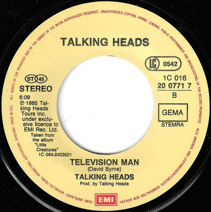 Talking Heads : Road To Nowhere (7", Single)