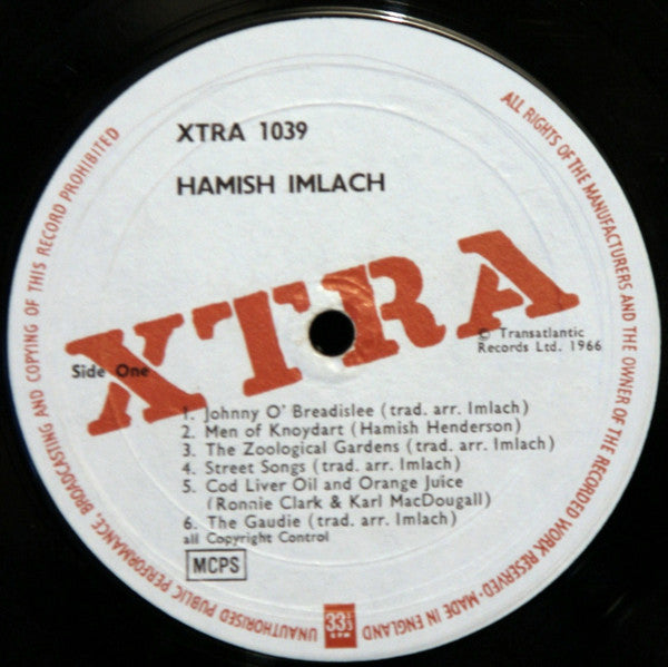 Hamish Imlach : Hamish Imlach (LP, Album)